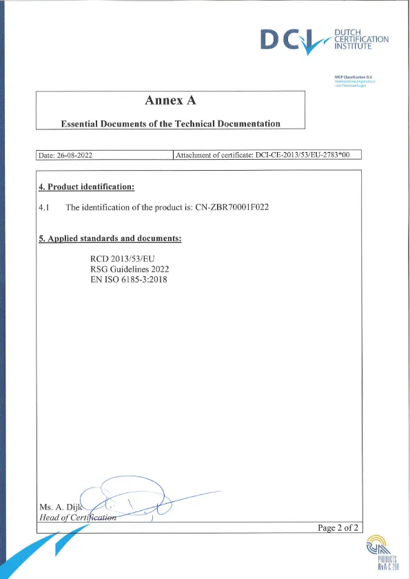 OUR HONORARY CERTIFICATE -